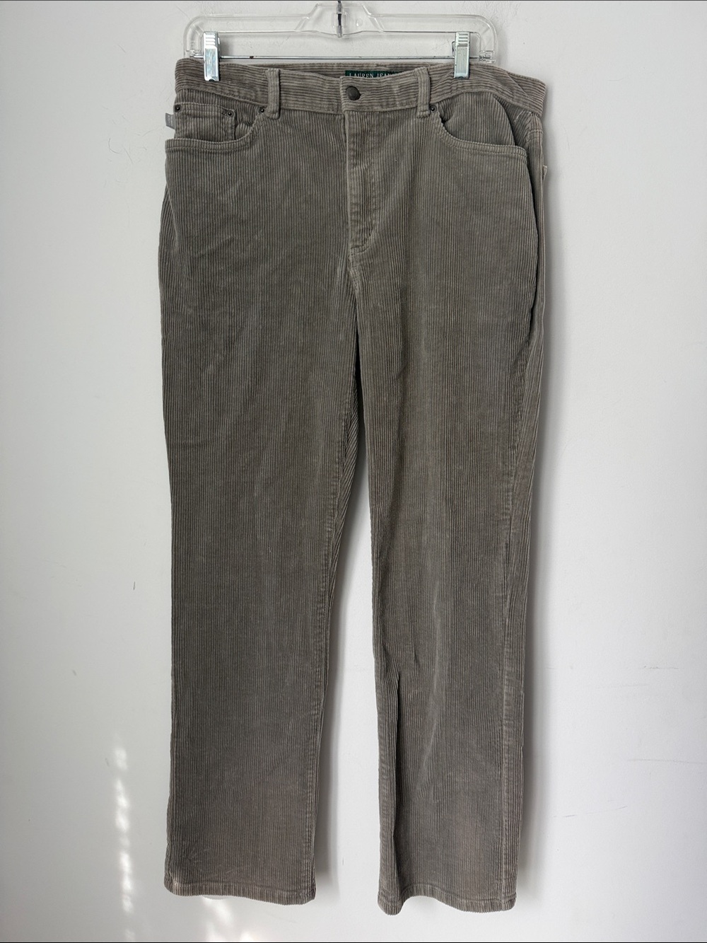 Lauren Jeans Co Ralph Lauren Green Corduroy Women’s Pants, size 12 🔴